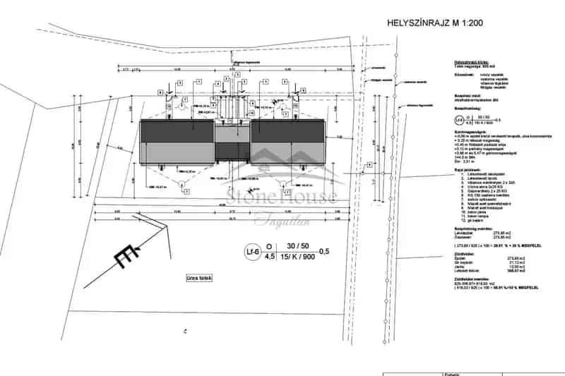 Győrság 3 szobás ikerház eladó 460nm kerttel garázzsal kulcsrakész