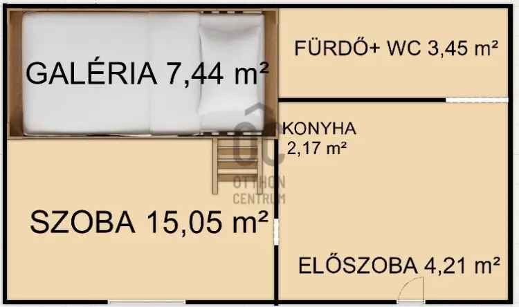 XIII kerület Galériás Garzonlakás Felújított Alacsony Rezsivel