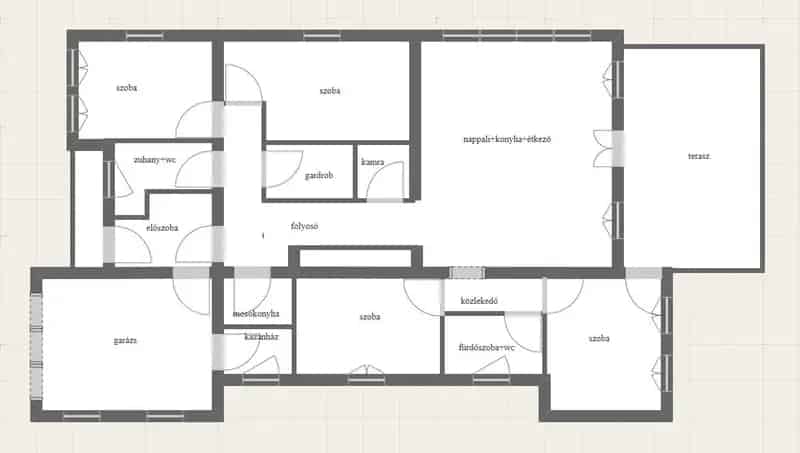 140 m2-es 4 szobás családi ház Nyírszőlőn
