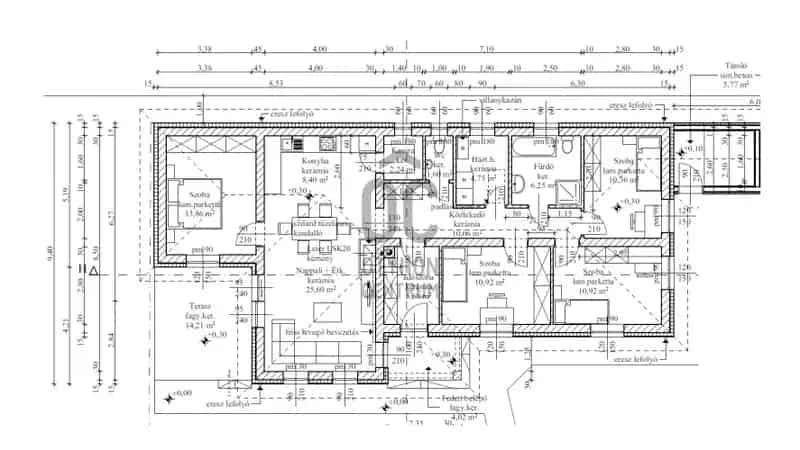 Mecséri családi ház eladó - 117 nm nappali + 4 szoba