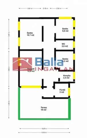Velencei családi ház eladó 550nm telekkel