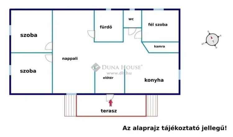 78m2-es csendes ház 330m2 telekkel eladó
