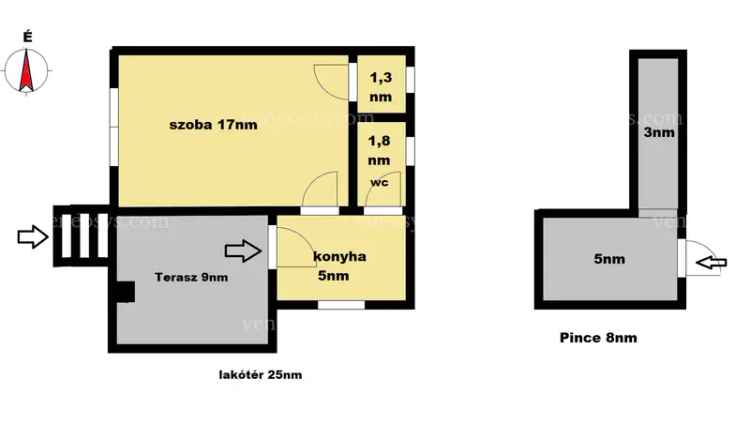 800 m2-es dupla telek eladó Miskolctapolcán
