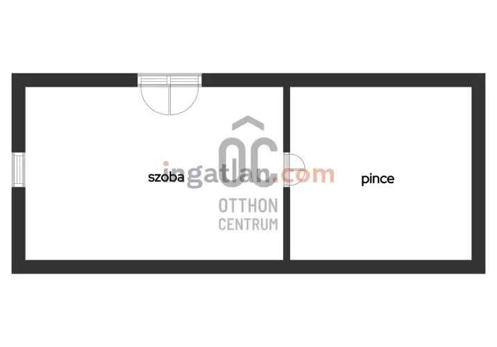 Pacsai eladó nyaraló telek 1453 m2 30 m2 épülettel