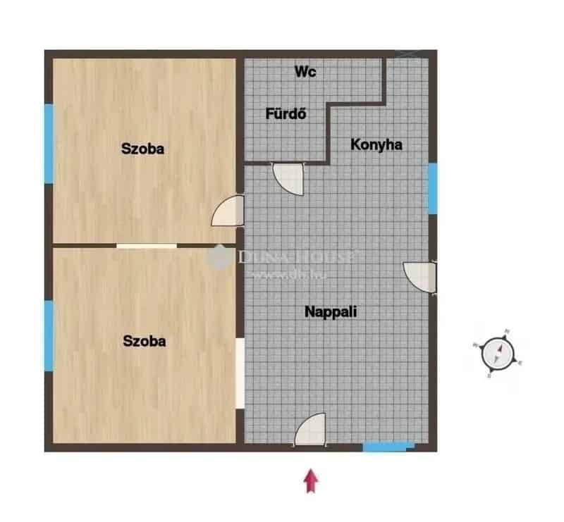 Felújított családi ház Vecsésen - 72nm, 2 szoba, garázs
