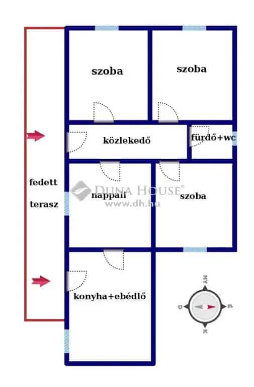 Demecser 86 nm-es 3 szobás családi ház eladó