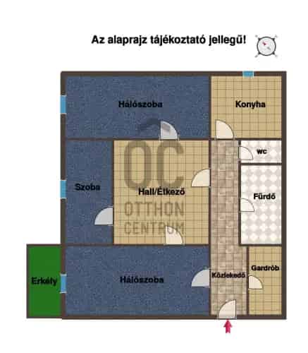 Budapest XVIII kerület Havanna lakótelep 72 nm-es 2+fél szobás panel lakás eladó