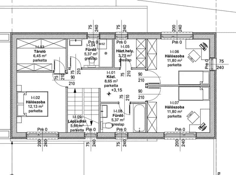 Exkluzív 143nm-es ház Érden 375nm kertel