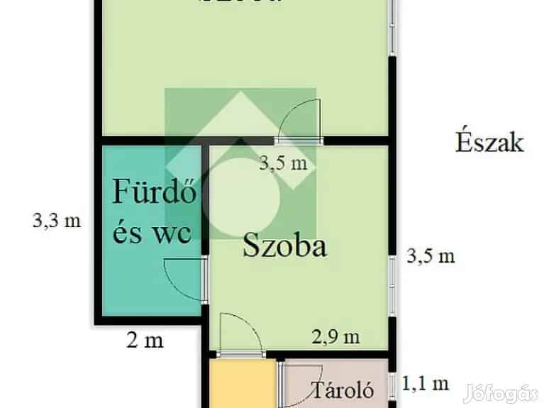 2 szobás iroda vagy rendelő Újpesten