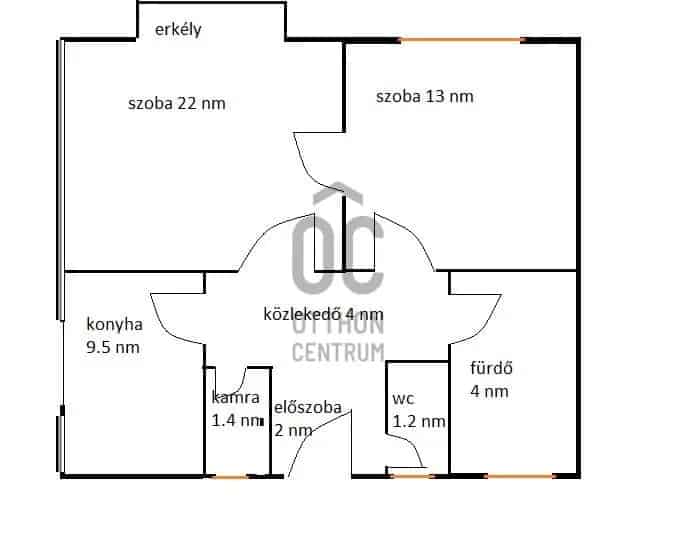 Csepel Béke tér 57nm-es 2 szobás erkélyes lakás eladó