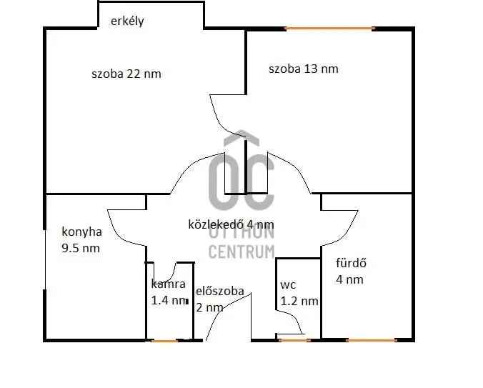 Csepel Béke tér 57nm-es 2 szobás erkélyes lakás eladó