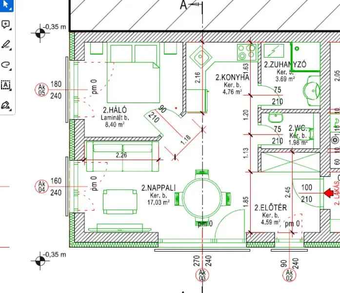 Eladó lakás Pécsváradon új építésű, modern kivitelezésű 40 m2