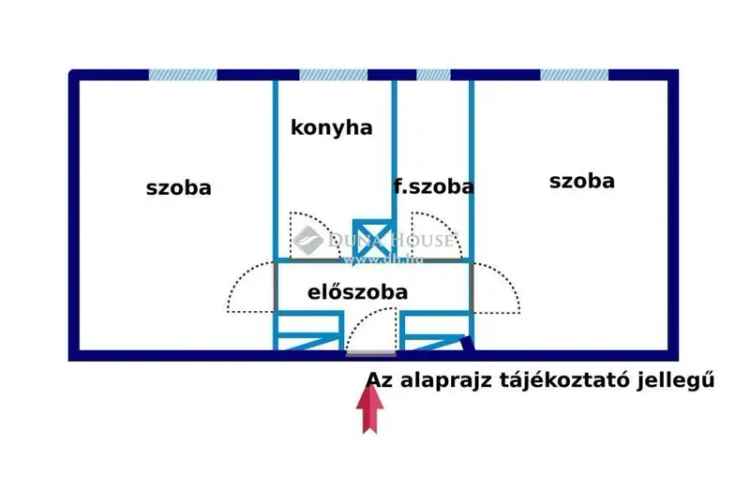 Almásfüzitő 2 szobás 55 nm-es lakás eladó