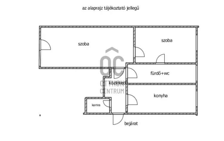 Kőszegi eladó lakás családoknak - 2 szoba, 52 nm