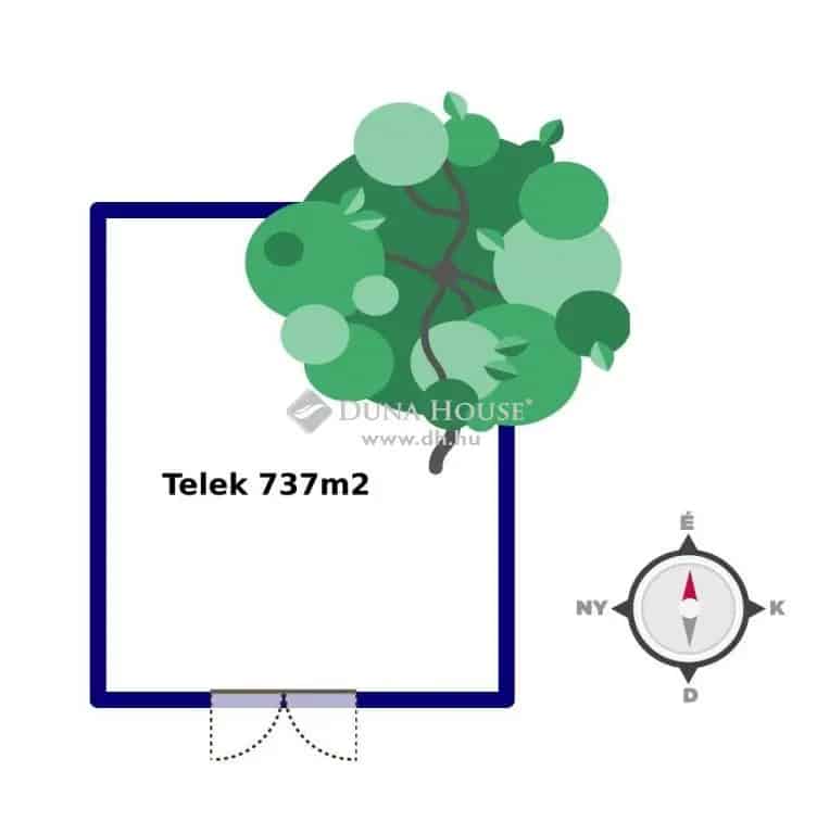 Remeteszőlősi építési telek eladó - 737 m2 - kiváló helyen