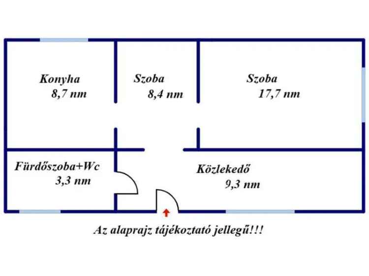Karcagi családi ház eladó felújított 2 szobás