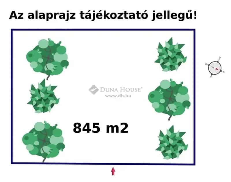 Szeged Gyálarét 845m2-es zártkerti telek eladó