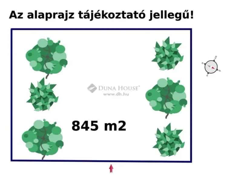 Szeged Gyálarét 845m2-es zártkerti telek eladó