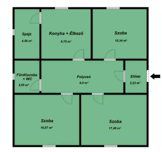 71m2-es családi ház eladó Borsodnádasdon