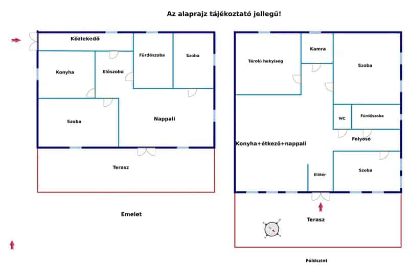 5 szobás 2 generációs családi ház Érdligeten