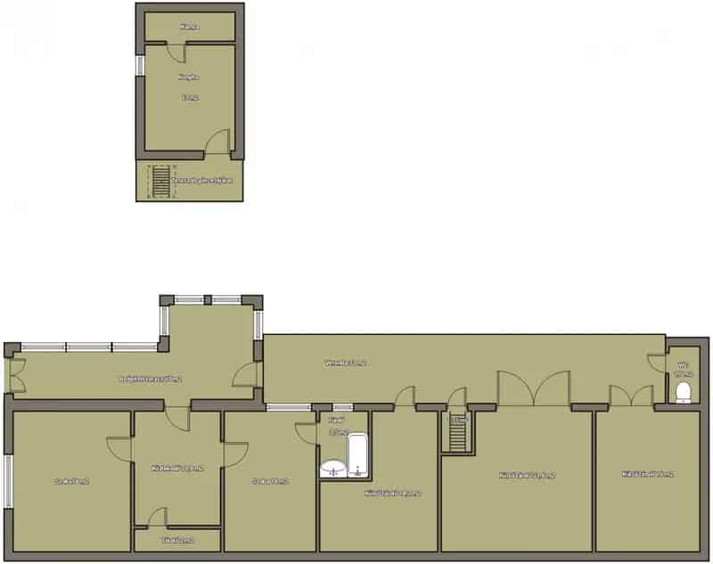 Ráckeresztúr Központi Telek Felújítandó Házzal 1230 m2