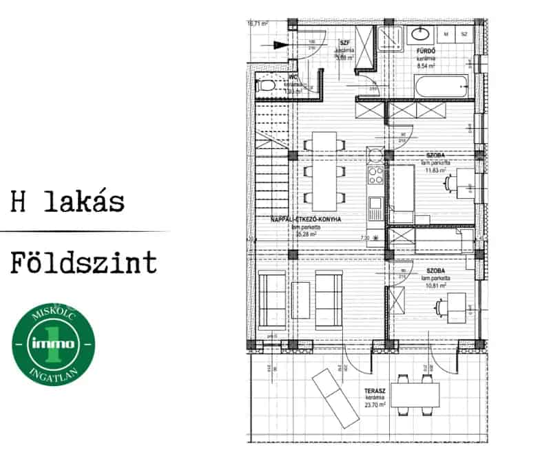 PANORÁMA LAKÓPARK Miskolc 138 nm-es új építésű lakás eladó