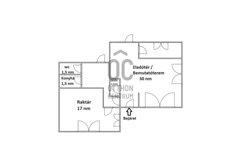 Hajdúsámson Üzlethelyiség Kiadó Parkolóval UZ017249