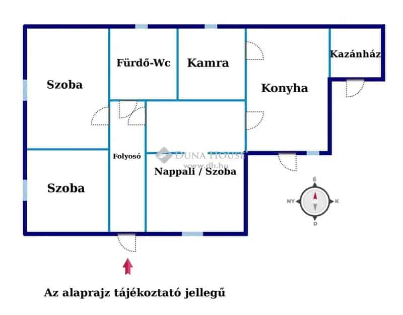 Felújítandó családi ház Délegyházán 995 nm-es telekkel