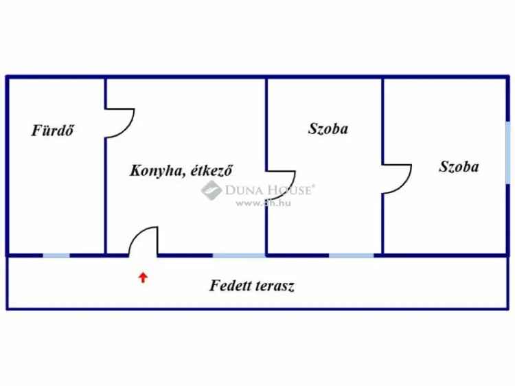 86 nm-es családi ház Gyúrón - Napelemre alkalmas