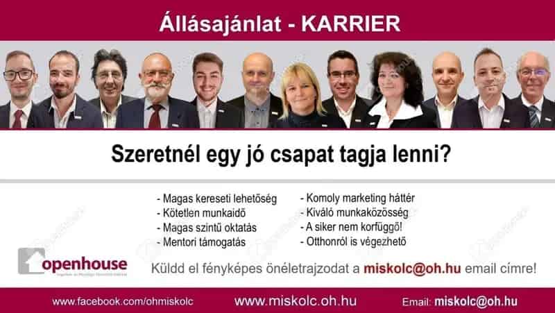 Eladó építési telek Miskolc-Tapolcán családi ház tervekkel