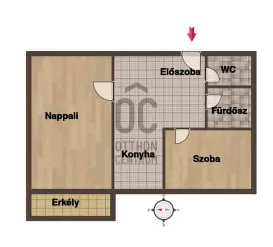 Budapest XIII kerület Panel Lakás Eladó 44nm Erkélyes Felujítandó