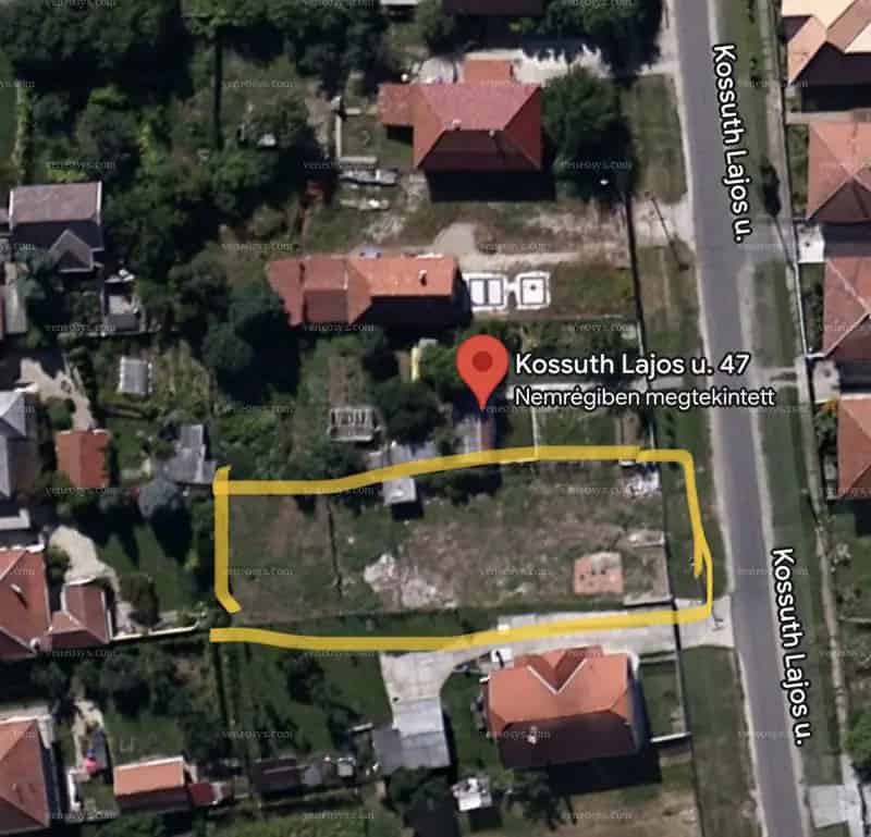 Felsőzsolca 605 m² építési telek eladó