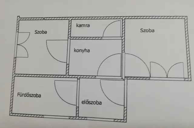 Eladó családi ház Hajdúböszörményben csendes középkerti utcában