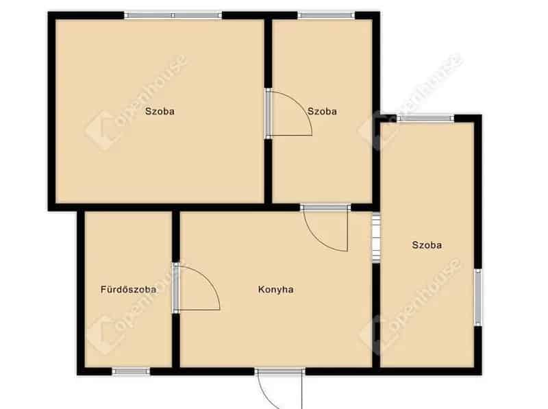 Debrecen Homokkert családi ház eladó 46nm 3 szoba