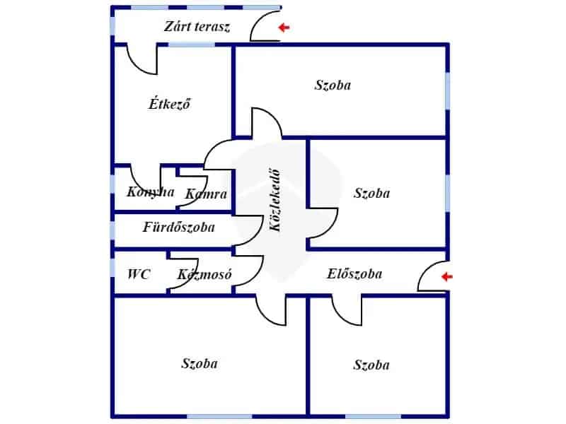 132 nm-es 4 szobás családi ház Hatvanban eladó