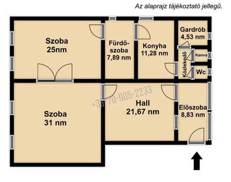 Városligeti 115 nm-es 3 1 szobás lakás eladó