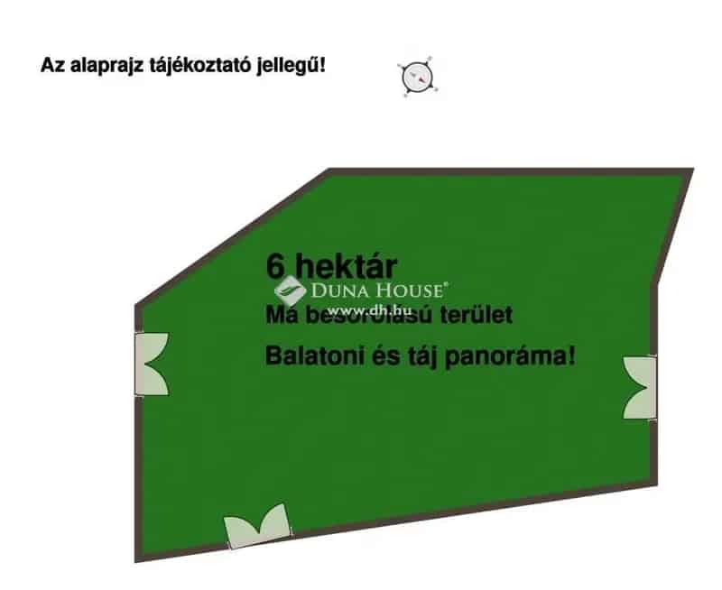 6 Hektáros Balaton Felvidéki Telek Eladó Gazdasági Épületekkel
