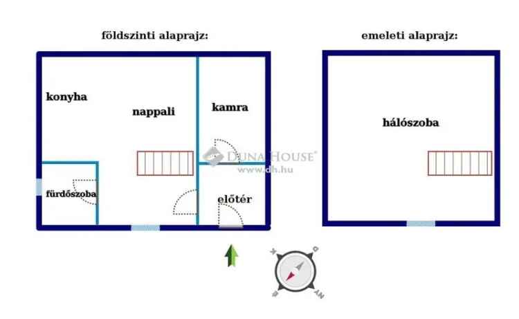 Kétszintes ház eladó Pécs közelében - 2500 nm telekkel