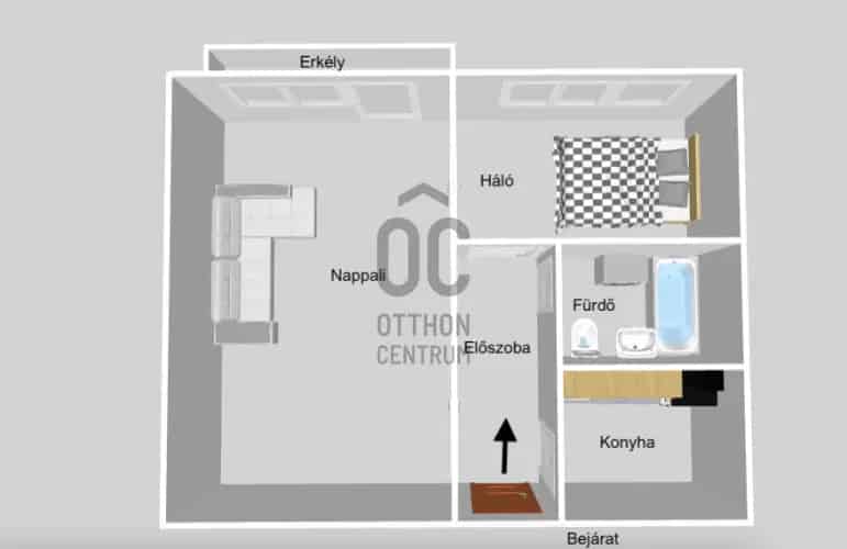 Budapest 21 kerület Csepel 2 szobás erkélyes panel lakás eladó