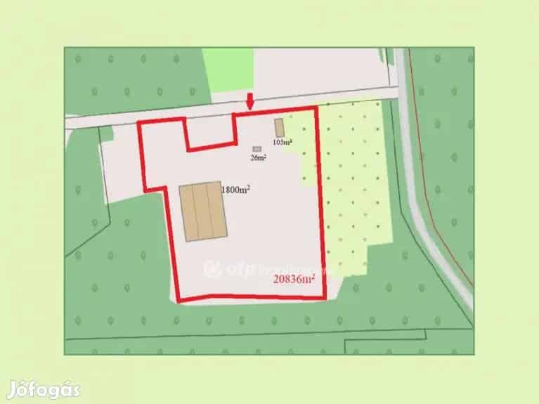 Ipari Telek Eladó Balkányon 20836 m2 1800 m2 Csarnokkal