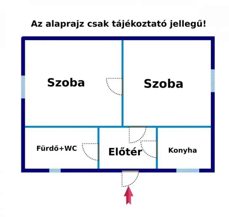 Újszász Központ Közelében 42 nm-es Felújított Ház Eladó