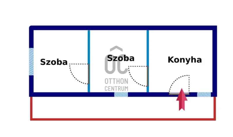 Jászberényi családi ház eladó 2 szoba kerttel