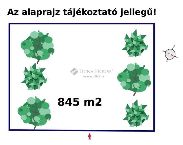 Szegedi zártkerti telek eladó - 845 m2 - csendes kertváros