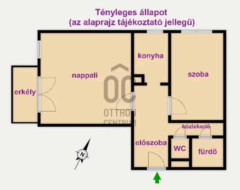 Tihanyi panoráma Fő téri kilátással - VII emeleti lakás eladó