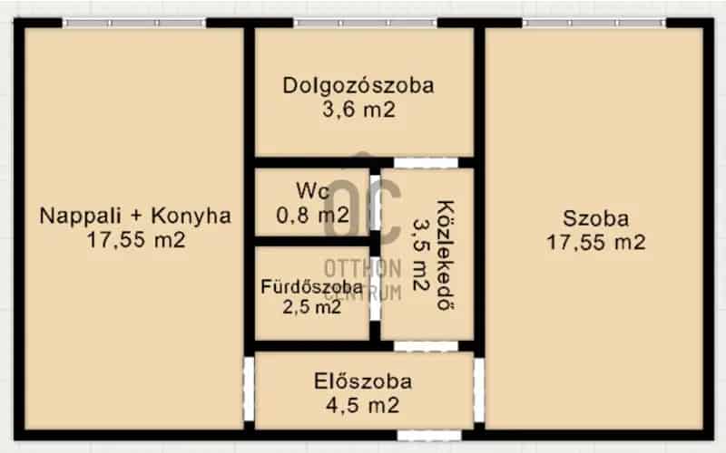 Budapest XI kerület eladó panellakás 50 nm amerikai konyha