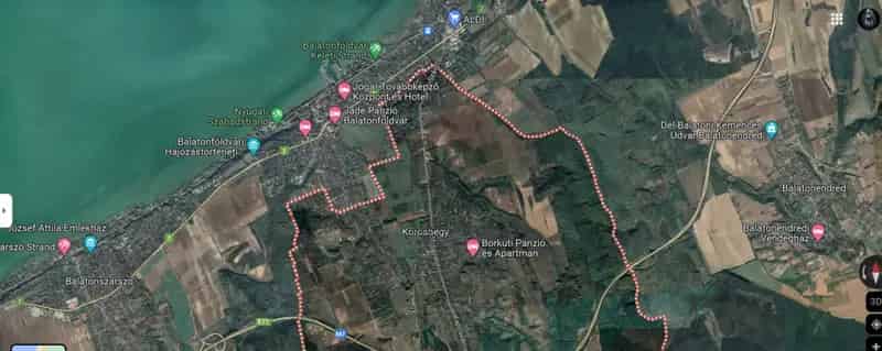 Kőröshegyi eladó telek telephelynek 3150nm