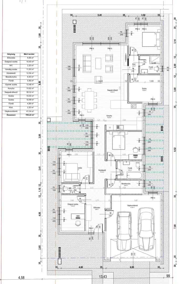 195 nm-es 5 szobás újépítésű ház Budakeszin alacsony rezsivel