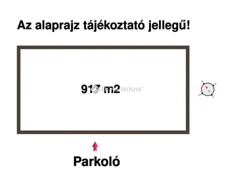 917 m2-es Telek Elado Tompaszigeten - Telephelynek Vallaszkozaskor Kertezkedesre