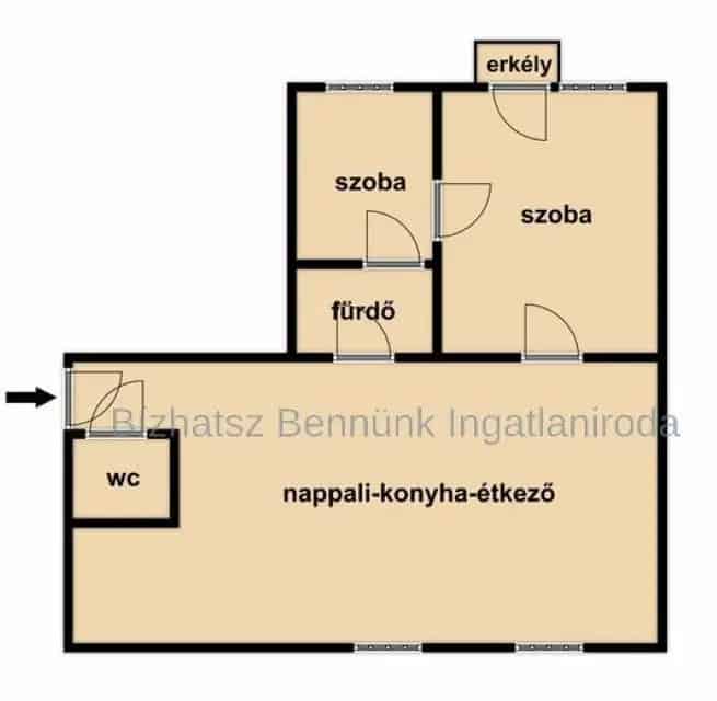 Nyíregyháza Arany János utca 62nm-es 2 szobás felújított lakás eladó