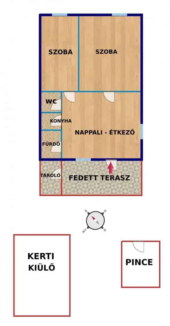 Tőserdő Nyaraló Eladó 52 m2 3 Szoba 440 m2 Telek